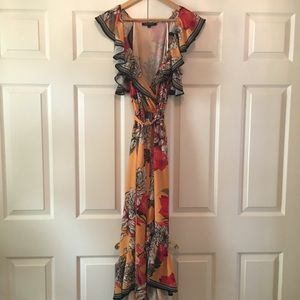 Hi-Lo Floral red/black/yellow/white